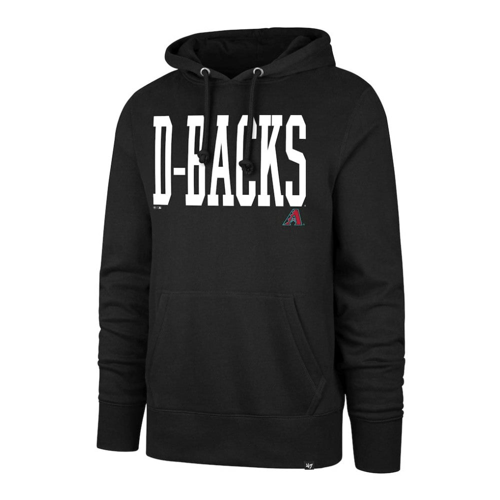Black Arizona Diamondbacks '47 Dime Headline Pullover Hoodie