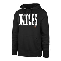 Black Baltimore Orioles '47 Dime Headline Pullover Hoodie