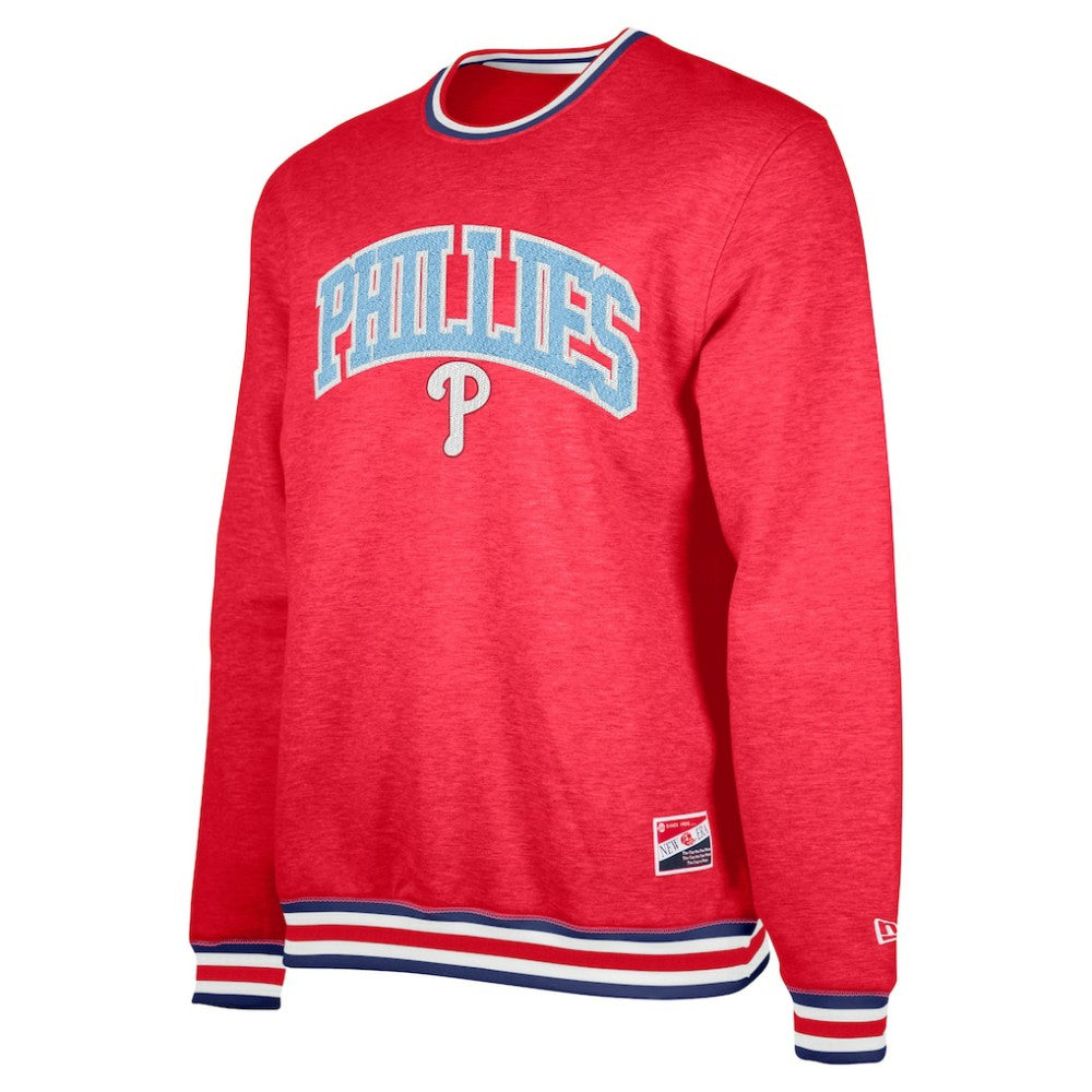 Red Philadelphia Phillies New Era Pullover Sweatshirt