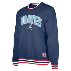 Navy Atlanta Braves New Era Pullover Sweatshirt
