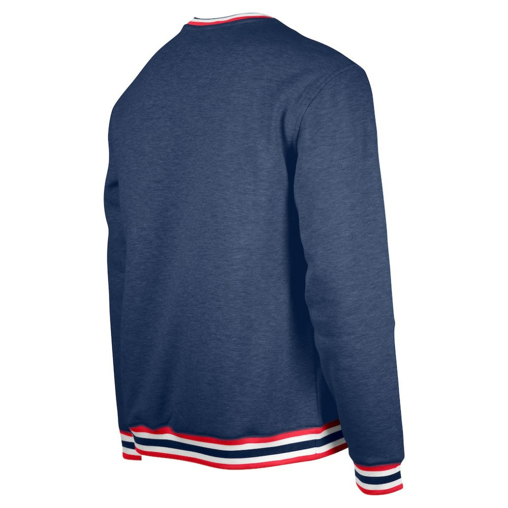 Navy Atlanta Braves New Era Pullover Sweatshirt