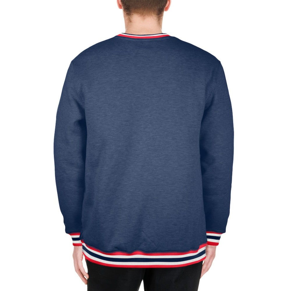 Navy Atlanta Braves New Era Pullover Sweatshirt