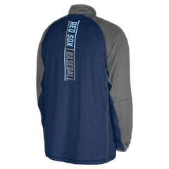 Navy Boston Red Sox New Era Father's Day Raglan Quarter-Zip Top