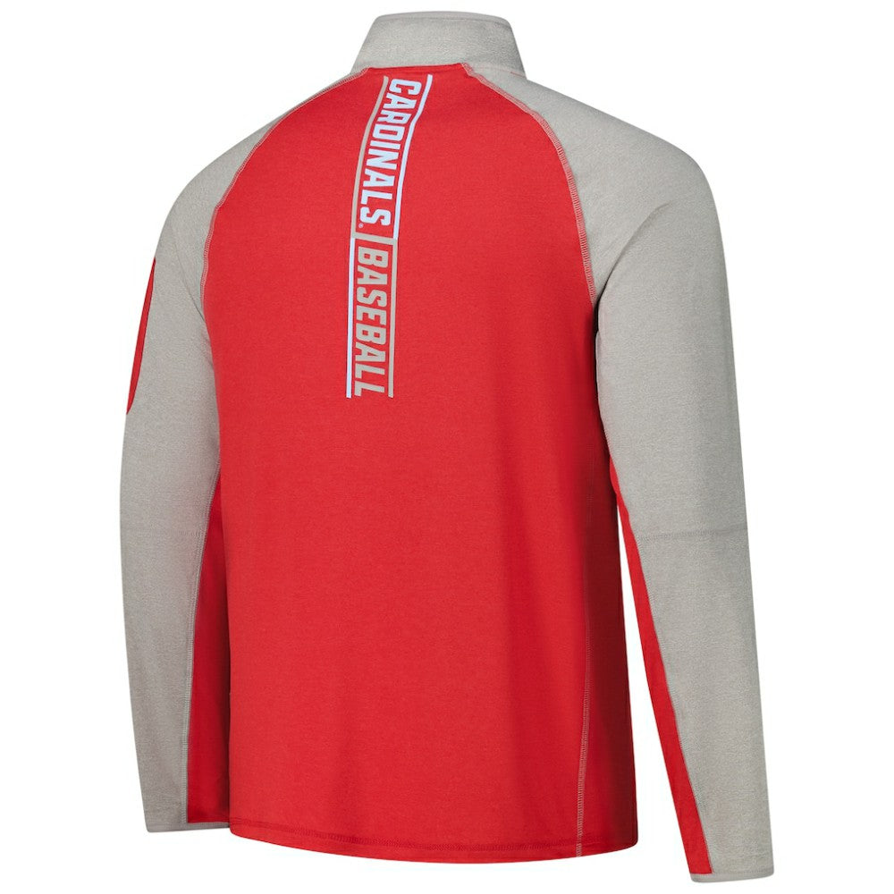 Red St. Louis Cardinals New Era Father's Day Raglan Quarter-Zip Top