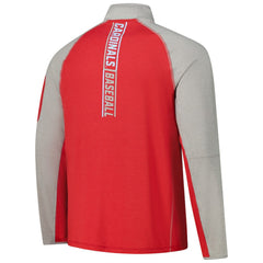 Red St. Louis Cardinals New Era Father's Day Raglan Quarter-Zip Top