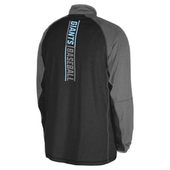 Black San Francisco Giants New Era Father's Day Raglan Quarter-Zip Top