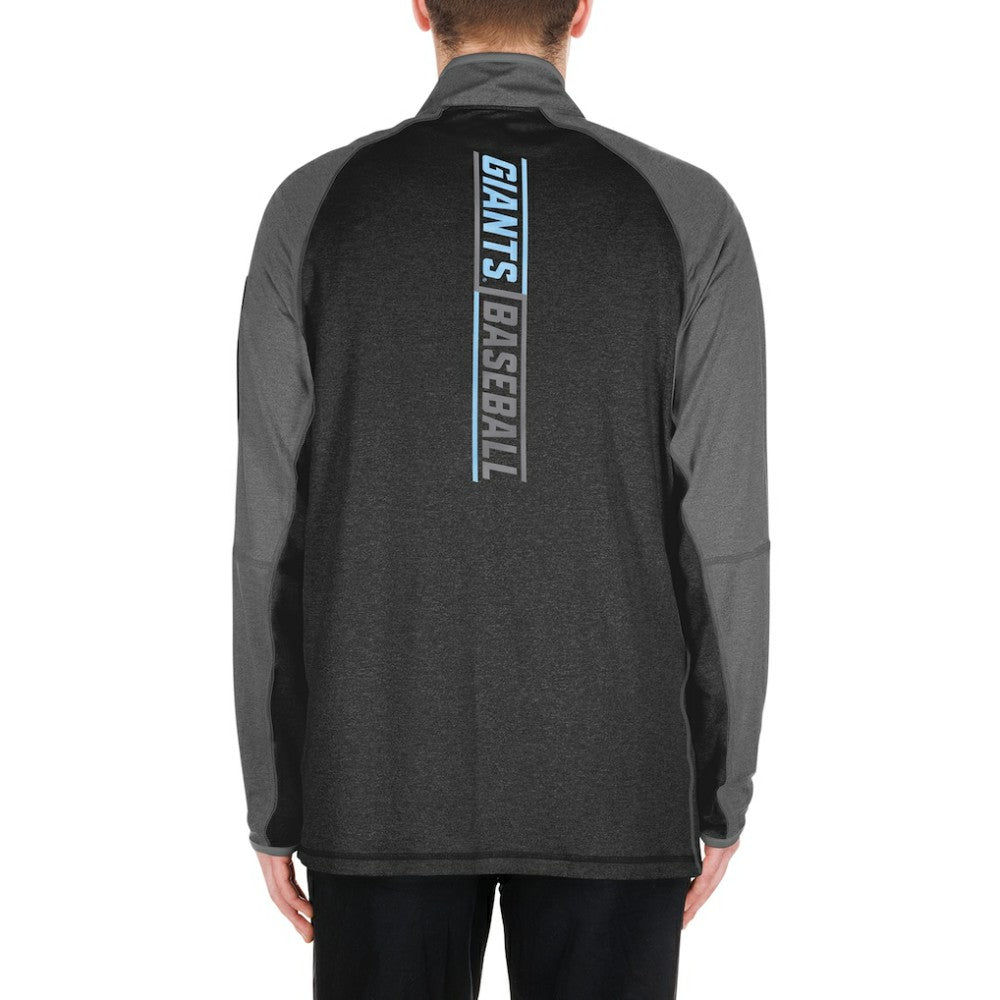 Black San Francisco Giants New Era Father's Day Raglan Quarter-Zip Top