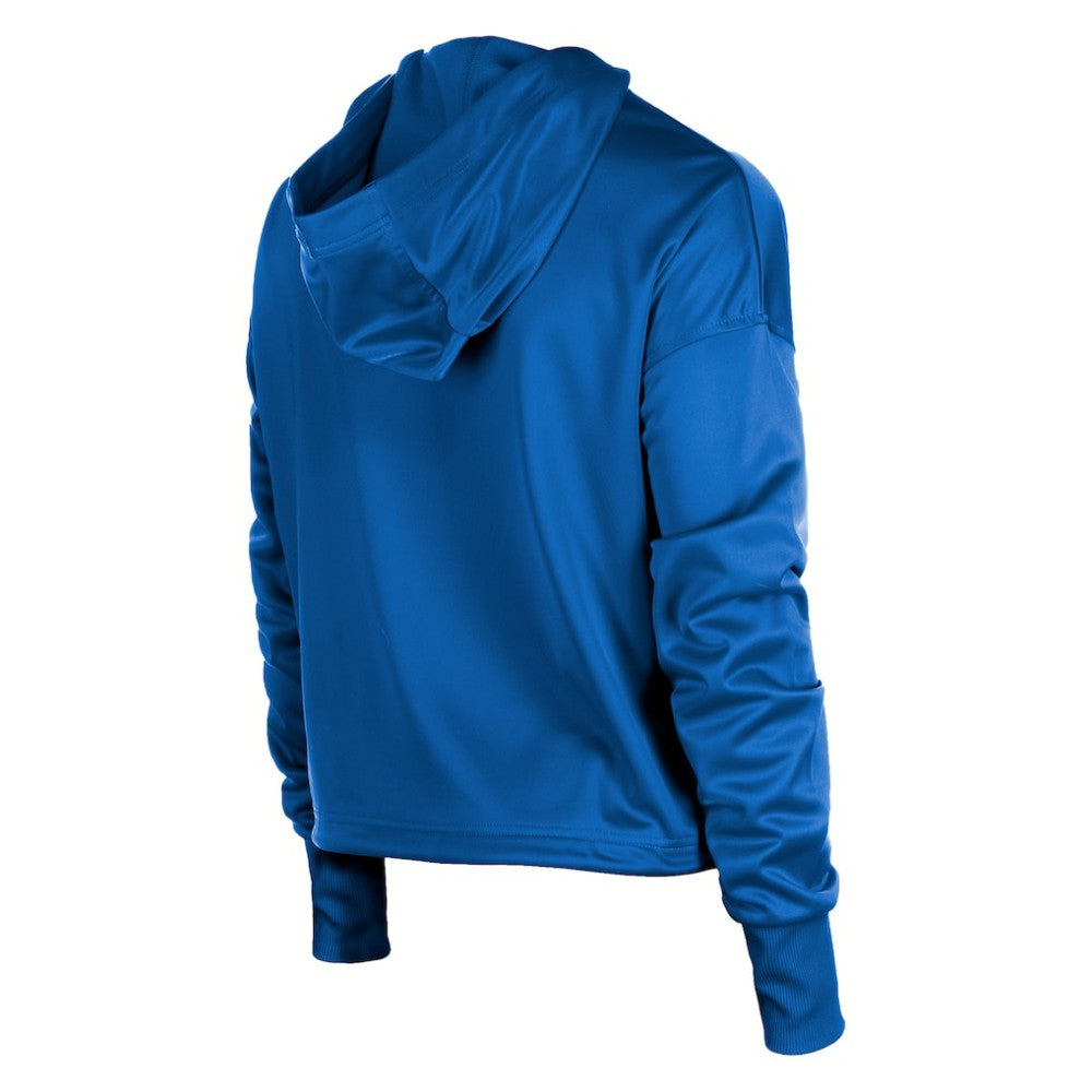 Royal Chicago Cubs New Era Women's Half-Zip Hoodie