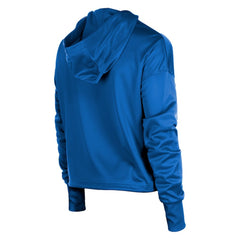 Royal Chicago Cubs New Era Women's Half-Zip Hoodie