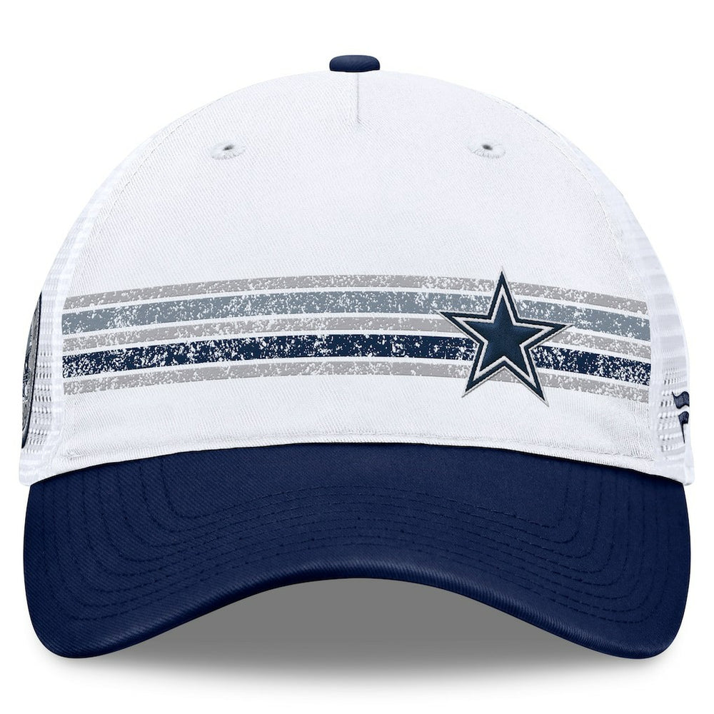 Fundamentals Flawless Stripe Trucker Adjustable Hat - Dallas Cowboys Hats