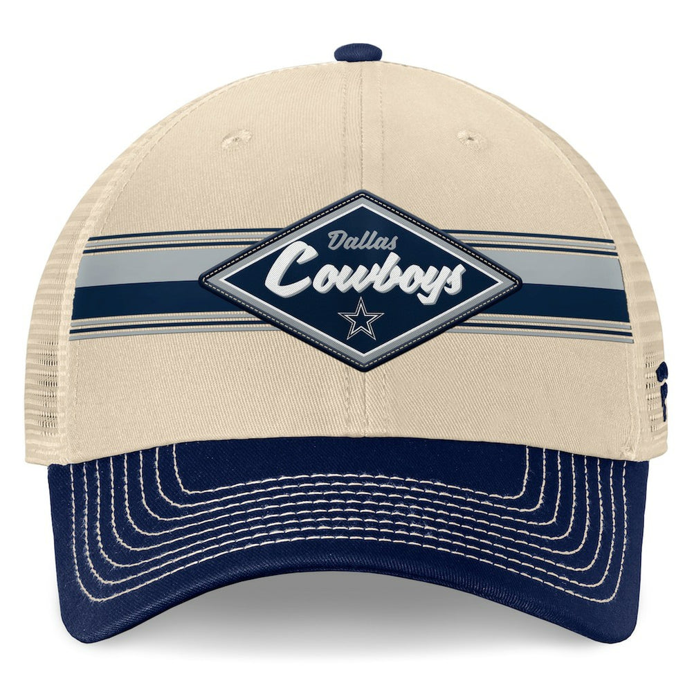 Fundamentals Diamond Stripes Trucker Adjustable Hat - Dallas Cowboys Hats