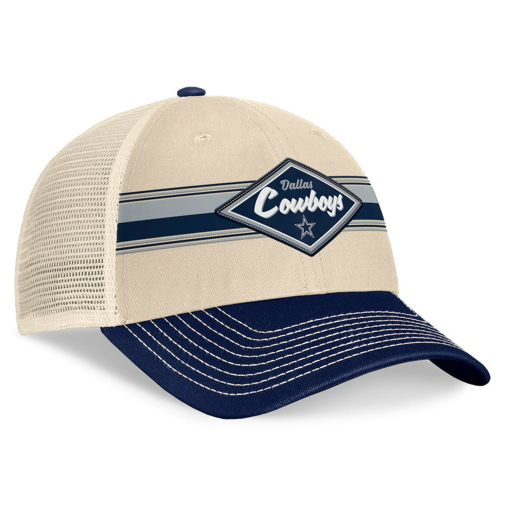 Fundamentals Diamond Stripes Trucker Adjustable Hat - Dallas Cowboys Hats