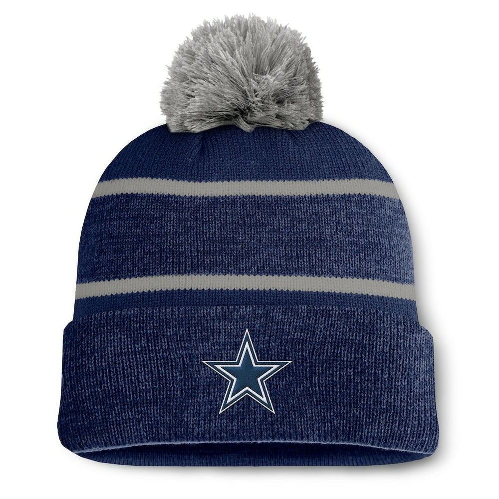 Fundamentals Holding Cuffed Knit Hat with Pom - Dallas Cowboys Hats