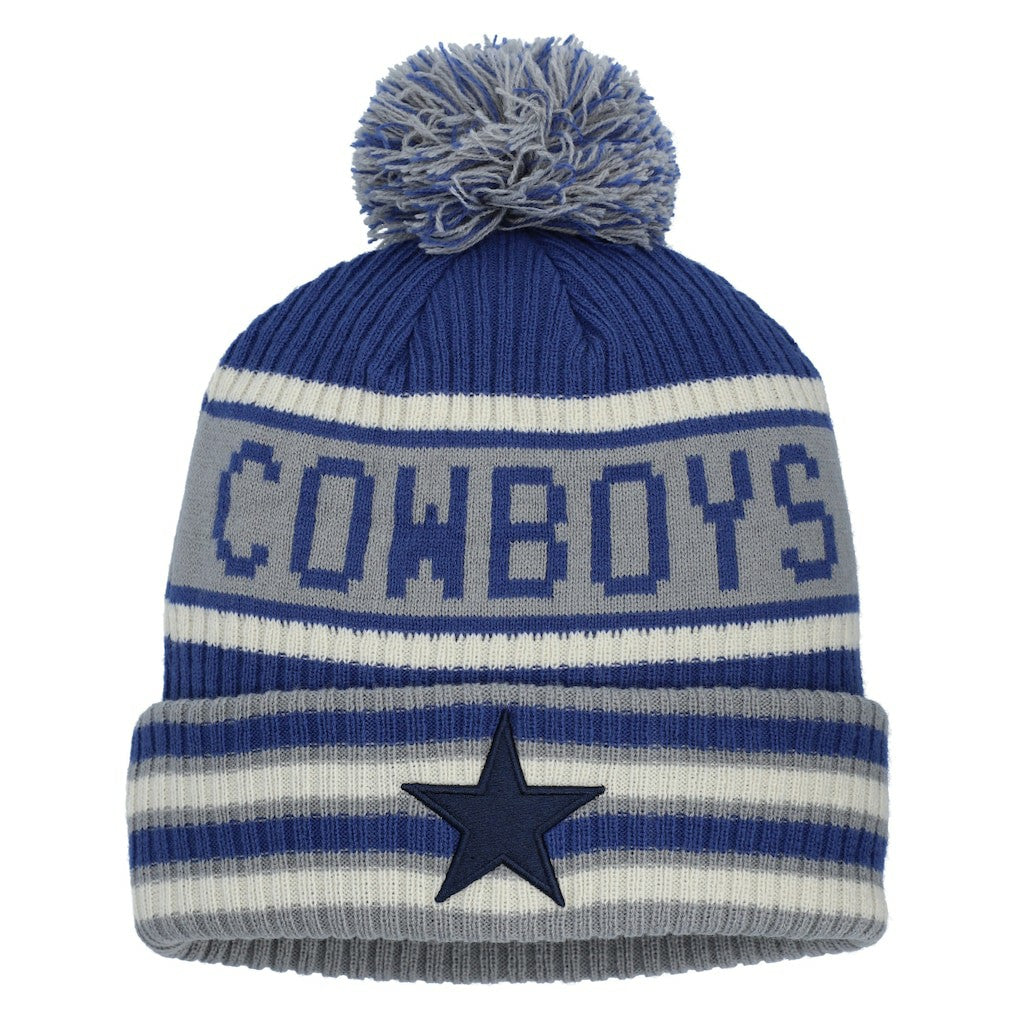 Heritage Blindside Cuffed Knit Hat with Pom - Dallas Cowboys Hats