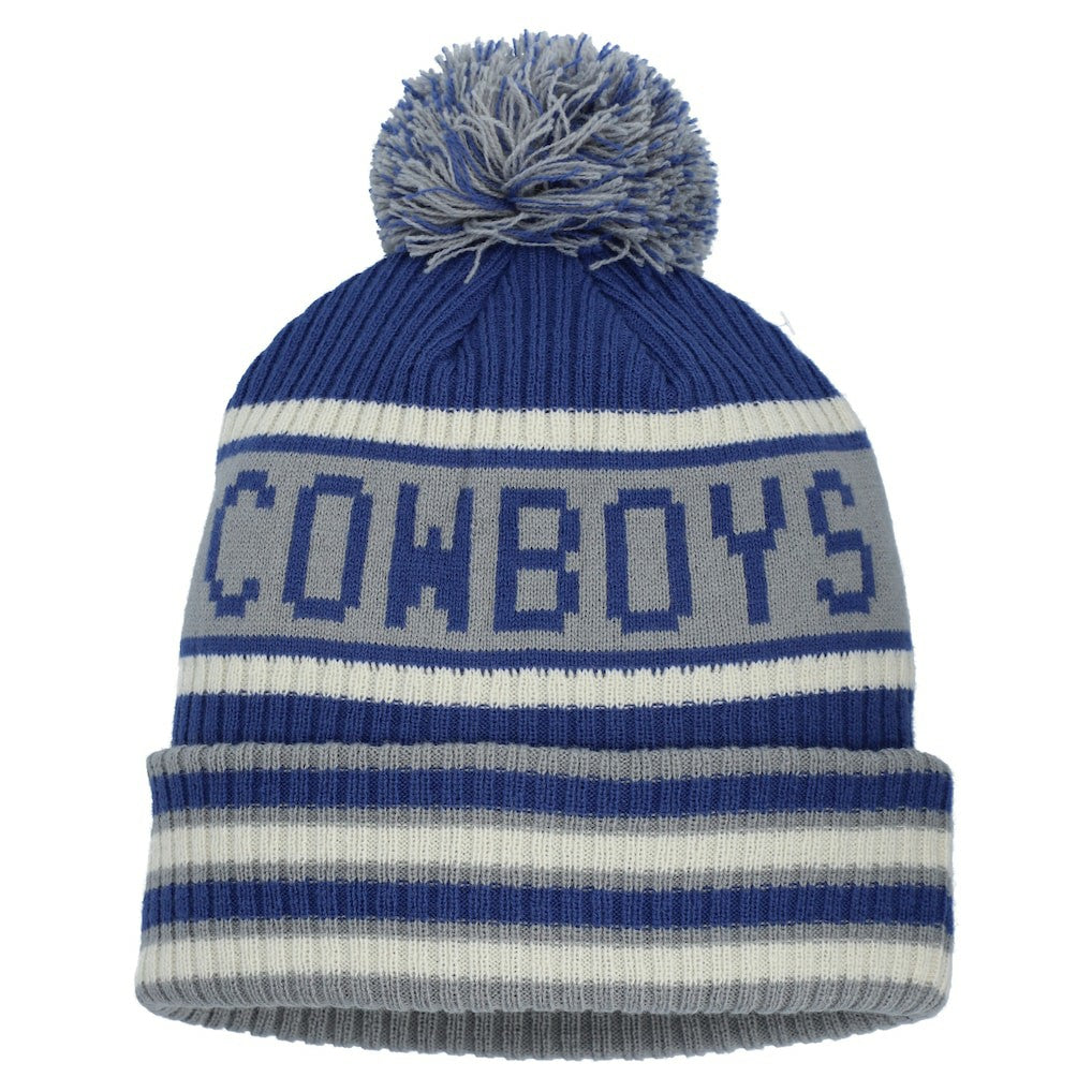 Heritage Blindside Cuffed Knit Hat with Pom - Dallas Cowboys Hats