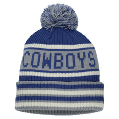 Heritage Blindside Cuffed Knit Hat with Pom - Dallas Cowboys Hats