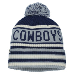 Heritage Blindside Cuffed Knit Hat with Pom - Dallas Cowboys Hats