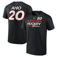 NHL Sebastian Aho Carolina Hurricanes Fanatics  Authentic Pro Prime Name & Number T-Shirt