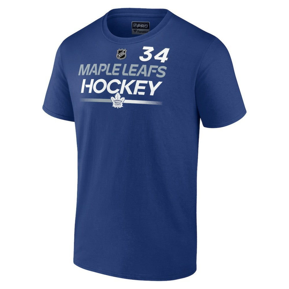 NHL Auston Matthews Toronto Maple Leafs Fanatics  Authentic Pro Prime Name & Number T-Shirt