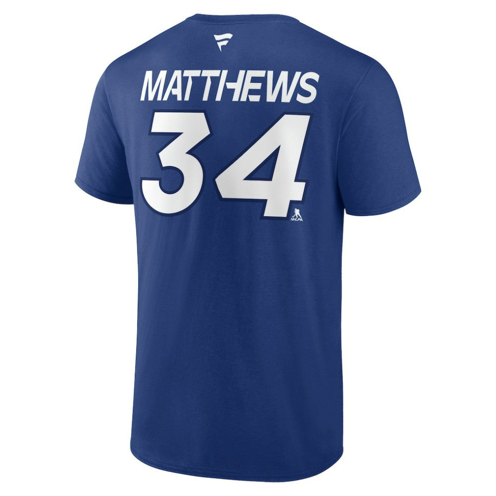NHL Auston Matthews Toronto Maple Leafs Fanatics  Authentic Pro Prime Name & Number T-Shirt