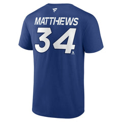 NHL Auston Matthews Toronto Maple Leafs Fanatics  Authentic Pro Prime Name & Number T-Shirt