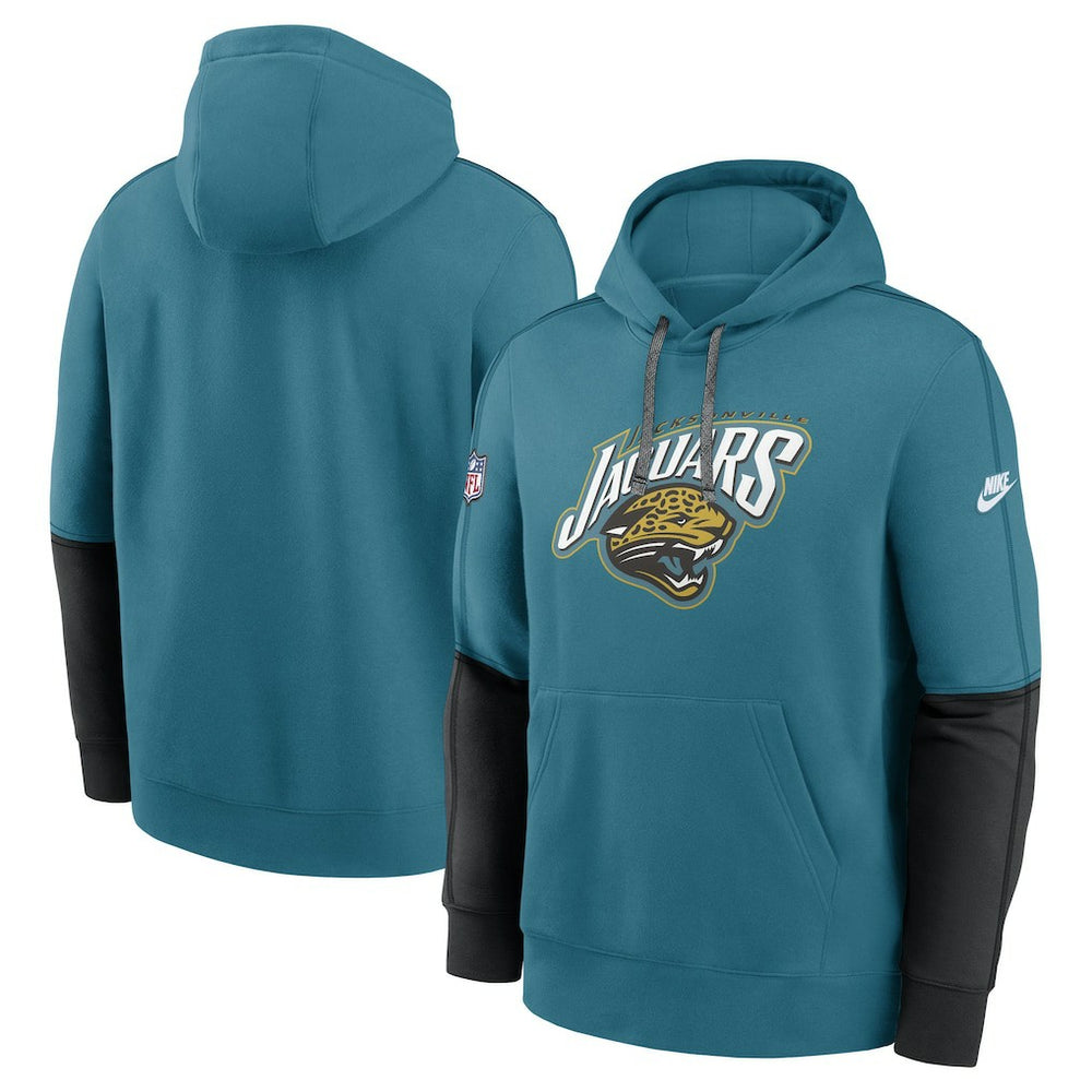 Throwback Alternate Logo Team Issue Club Pullover Hoodie - Jacksonville Jaguars Hoodies