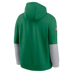 Throwback Logo Club Tri-Blend Pullover Hoodie - Philadelphia Eagles Hoodies