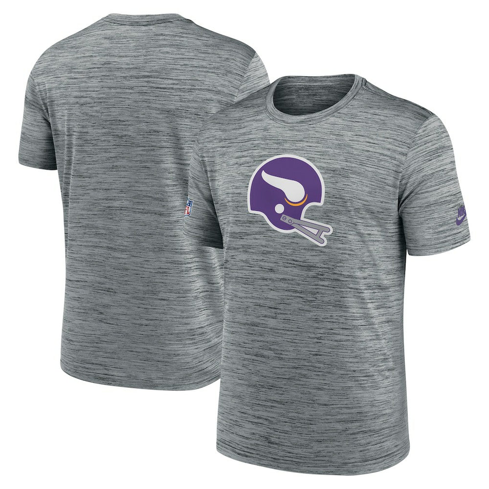 Sideline Velocity Throwback Logo Dri-FIT T-Shirt - Minnesota Vikings T-shirts