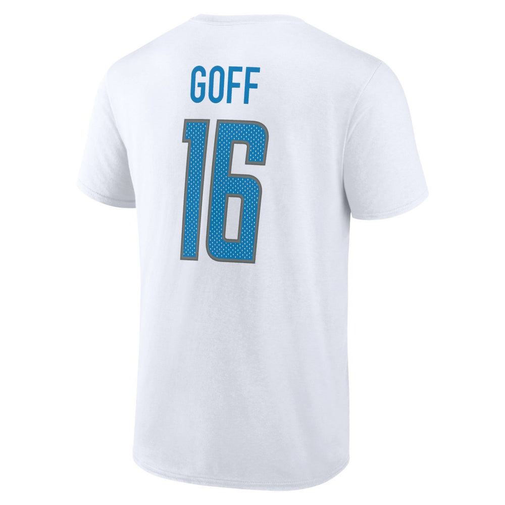 Jared Goff  Icon Player Name & Number T-Shirt - Detroit Lions T-shirts