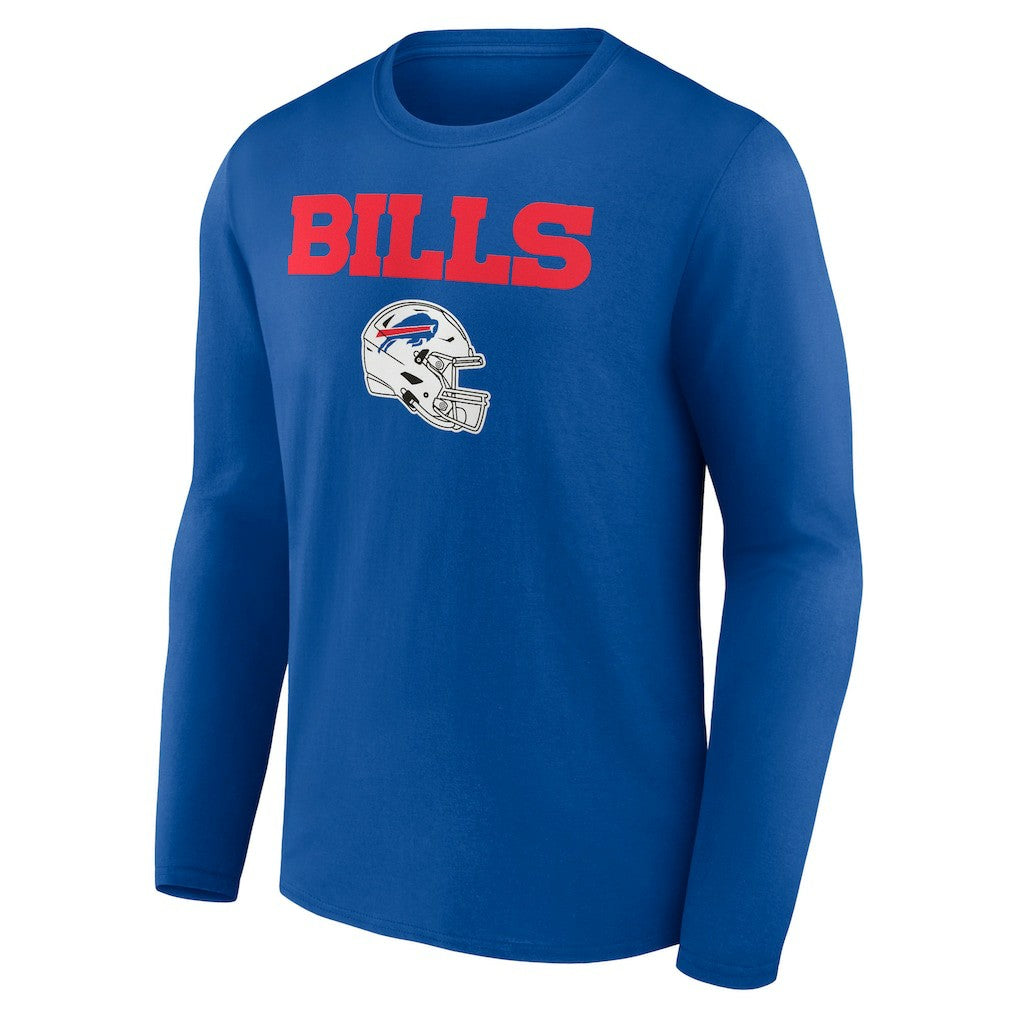 Damar Hamlin  Team Wordmark Player Name & Number Long Sleeve T-Shirt - Buffalo Bills T-shirts
