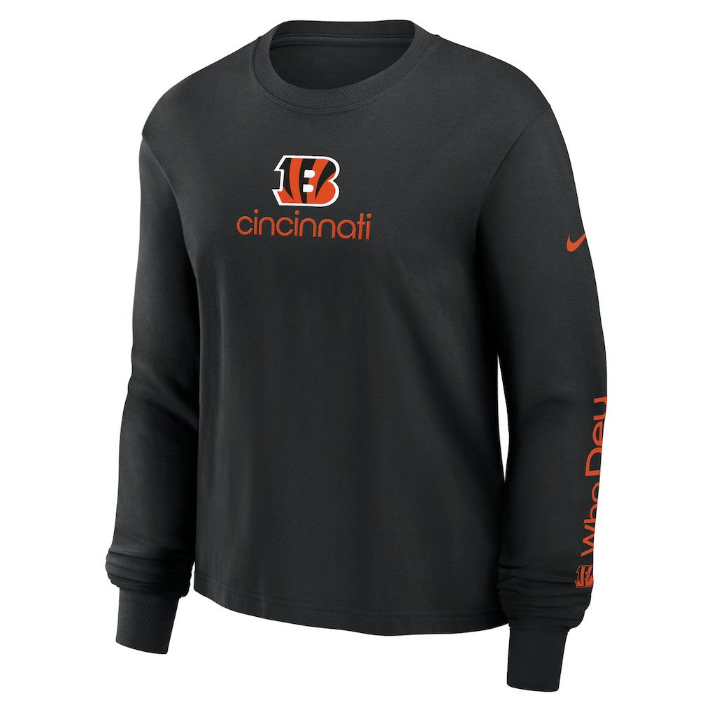 Women's Boxy Long Sleeve T-Shirt - Cincinnati Bengals T-shirts