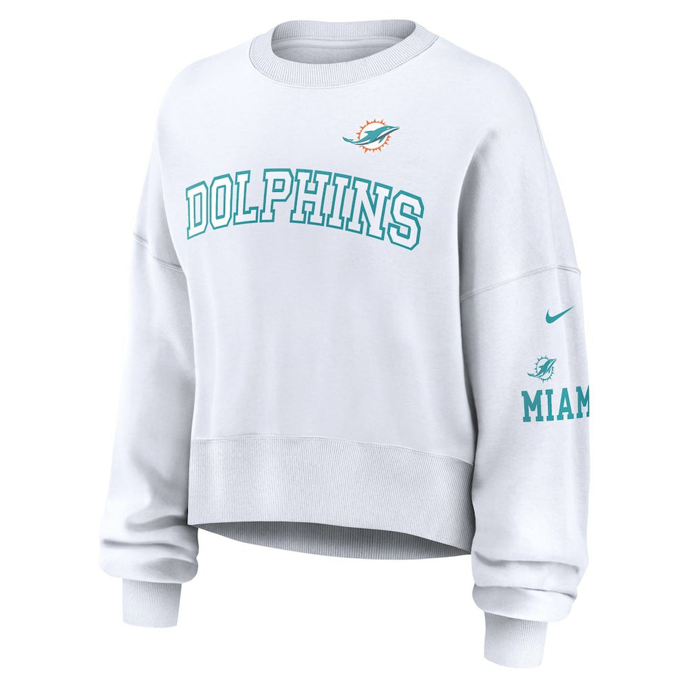 Women's Oversized Pullover Sweatshirt - Miami Dolphins Pullover