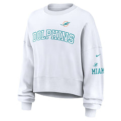 Women's Oversized Pullover Sweatshirt - Miami Dolphins Pullover