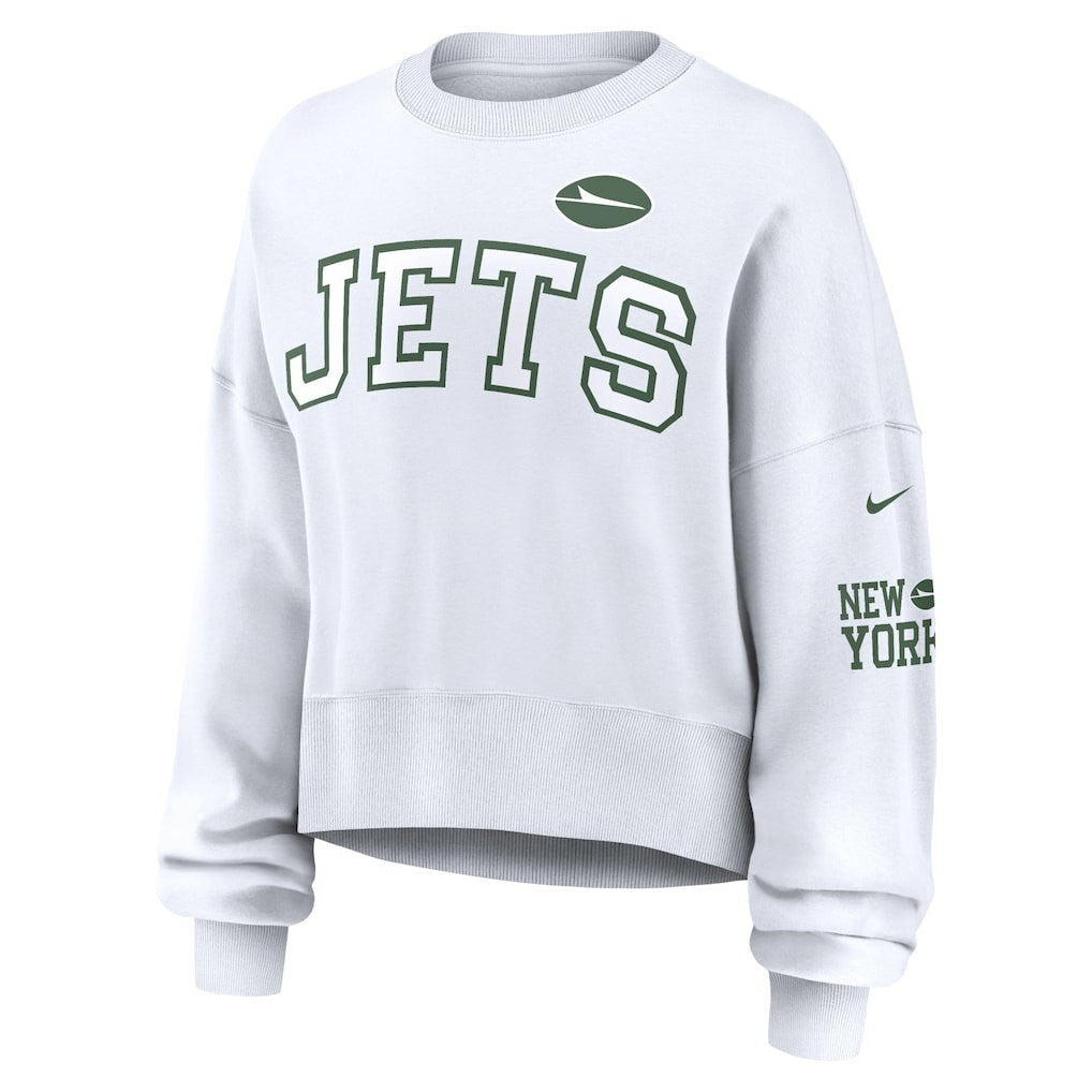 Women's Oversized Pullover Sweatshirt - New York Jets Pullover
