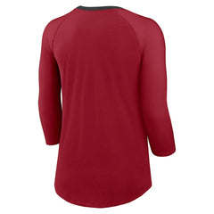 Women's 3/4 Sleeve Raglan Fashion Top - Arizona Cardinals Tops