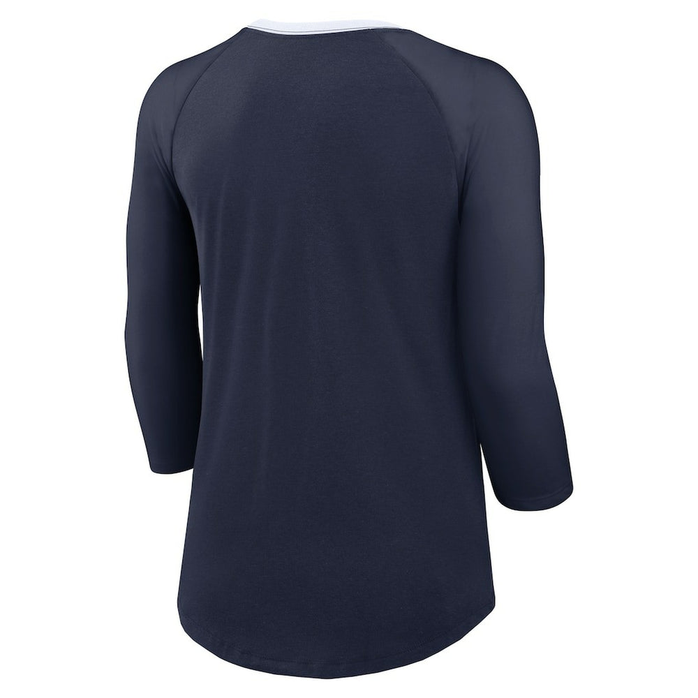 Women's 3/4 Sleeve Raglan Fashion Top - Dallas Cowboys Tops