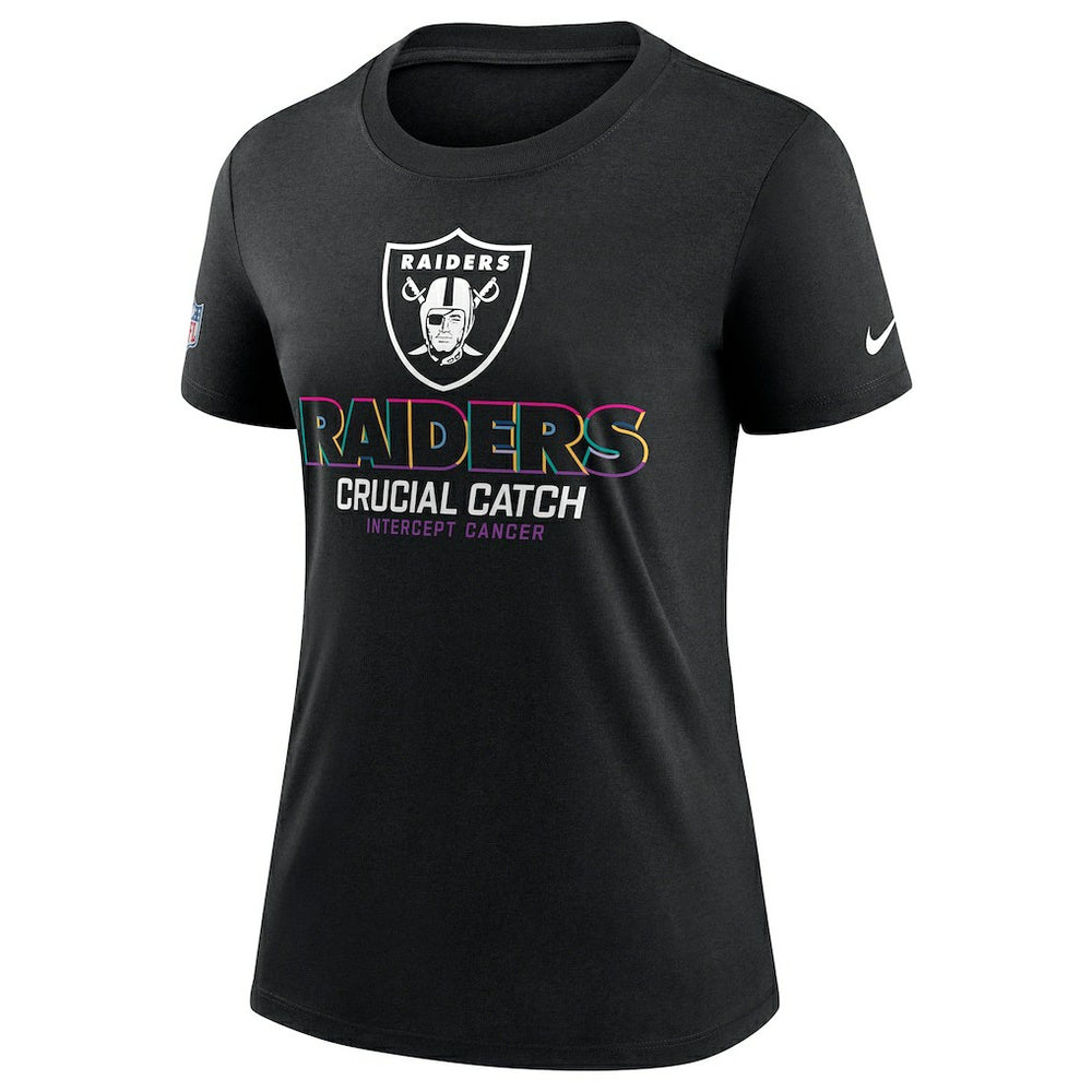 Women's 2024 NFL Crucial Catch Tri-Blend T-Shirt - Las Vegas Raiders T-shirts