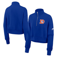 Women's Rewind Phoenix Half-Zip Sweatshirt - Denver Broncos Sweatshirts