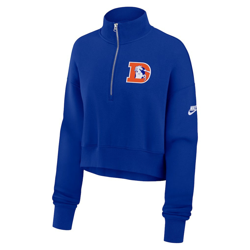Women's Rewind Phoenix Half-Zip Sweatshirt - Denver Broncos Sweatshirts