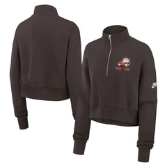 Women's Rewind Phoenix Half-Zip Sweatshirt - Cleveland Browns Sweatshirts