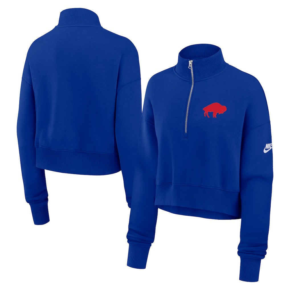 Women's Rewind Phoenix Half-Zip Sweatshirt - Buffalo Bills Sweatshirts