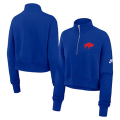 Women's Rewind Phoenix Half-Zip Sweatshirt - Buffalo Bills Sweatshirts