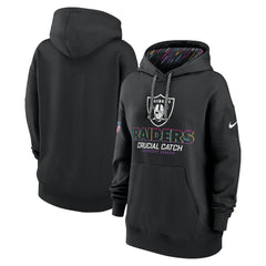 Women's 2024 NFL Crucial Catch Club Pullover Hoodie - Las Vegas Raiders Hoodies