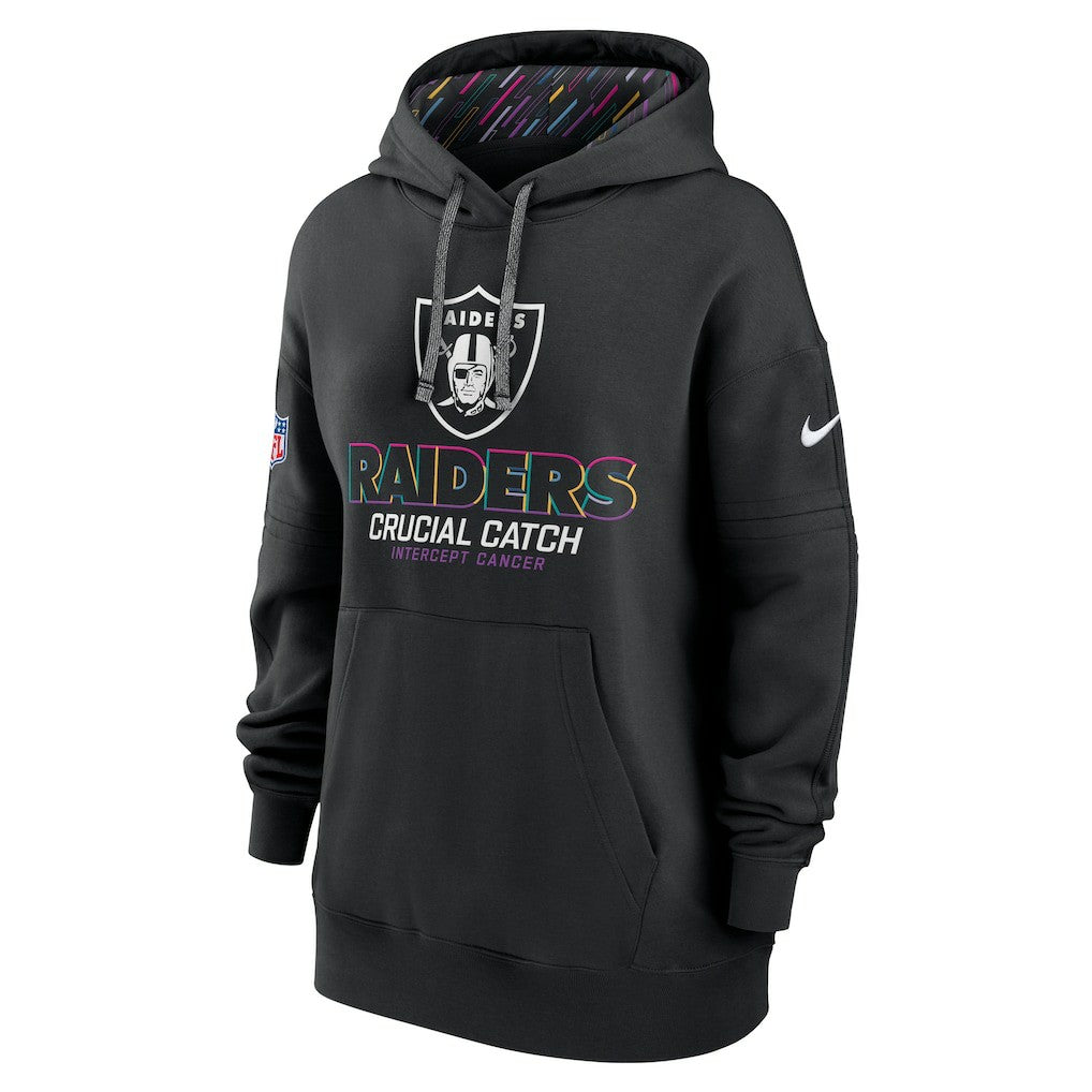 Women's 2024 NFL Crucial Catch Club Pullover Hoodie - Las Vegas Raiders Hoodies