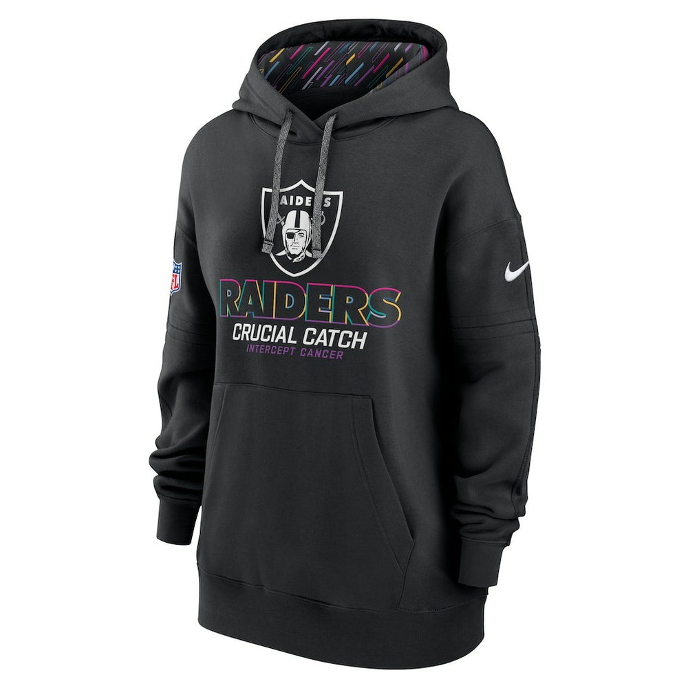Women's 2024 NFL Crucial Catch Club Pullover Hoodie - Las Vegas Raiders Hoodies