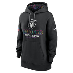 Women's 2024 NFL Crucial Catch Club Pullover Hoodie - Las Vegas Raiders Hoodies