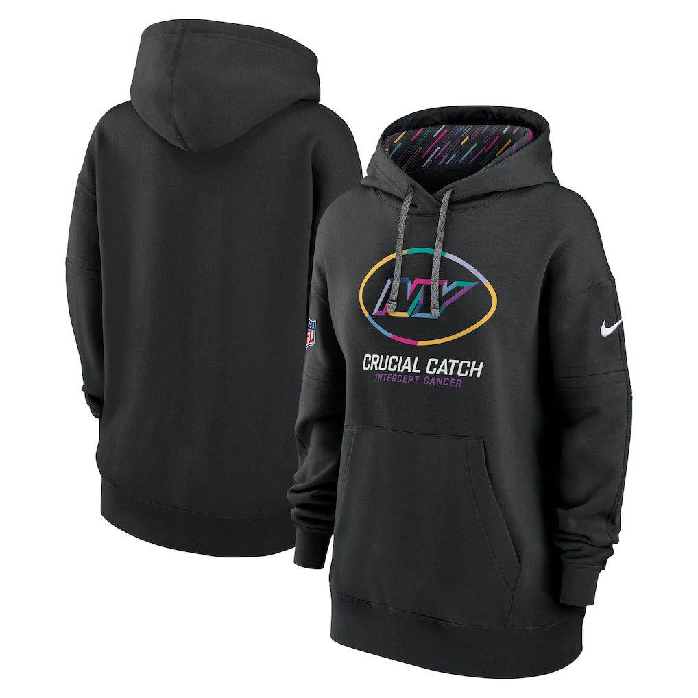 Women's 2024 NFL Crucial Catch Club Pullover Hoodie - New York Jets Hoodies
