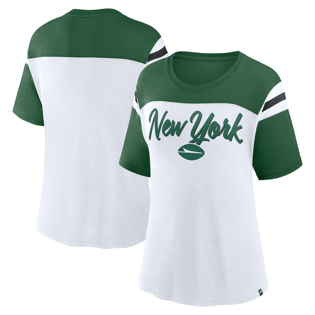 Women's Cheer Chant Fashion Crop Top - New York Jets Tops