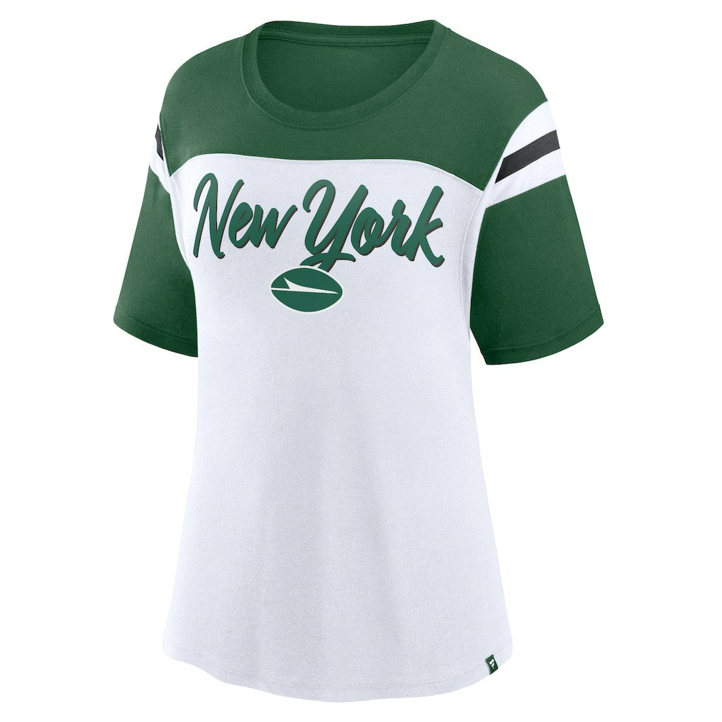 Women's Cheer Chant Fashion Crop Top - New York Jets Tops