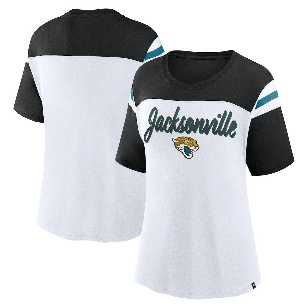 Women's Cheer Chant Fashion Crop Top - Jacksonville Jaguars Tops